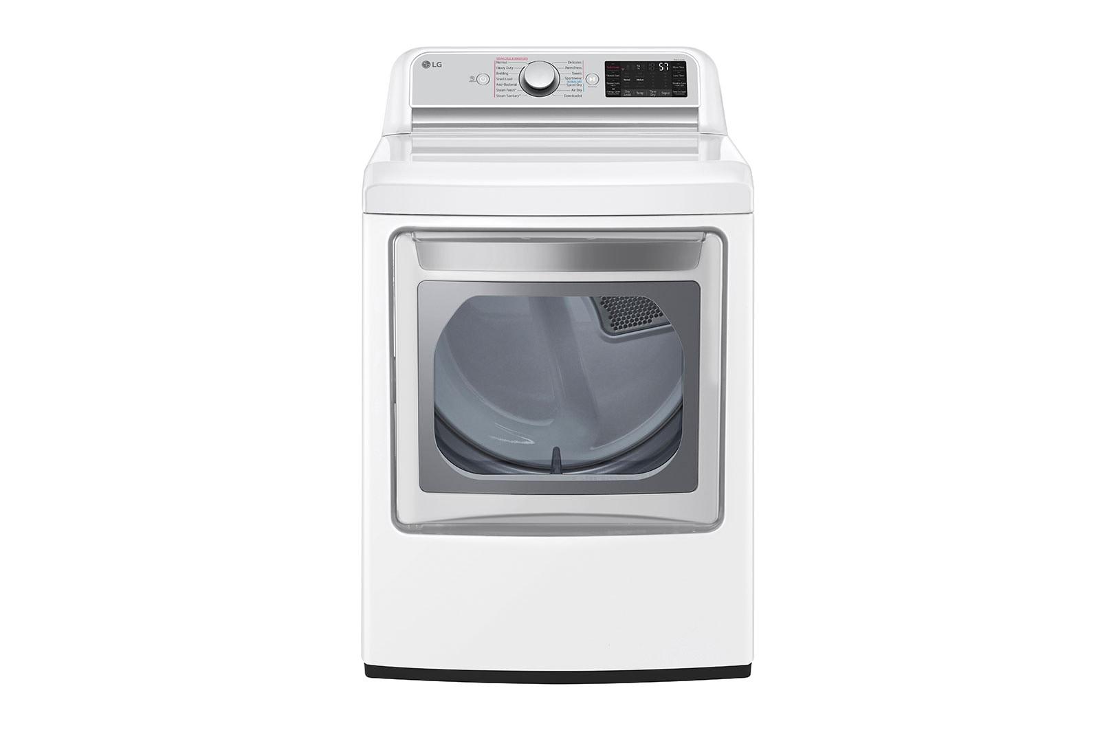 Lg 7.3 cu. ft. Ultra Large Capacity Smart wi-fi Enabled Rear Control Electric Dryer with TurboSteam™