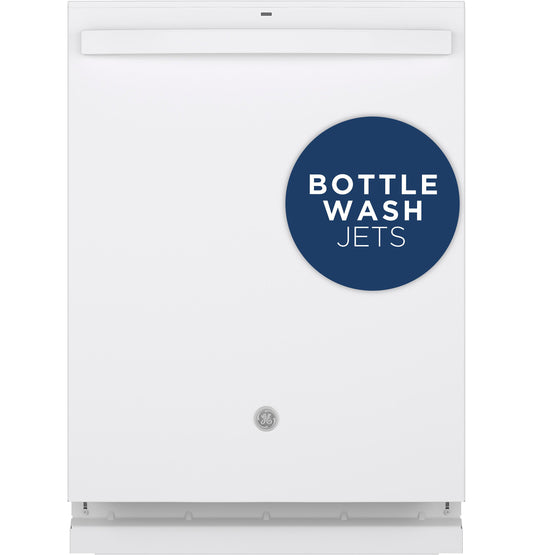 GE® Top Control with Stainless Steel Interior Dishwasher with Sanitize Cycle & Dry Boost with Fan Assist