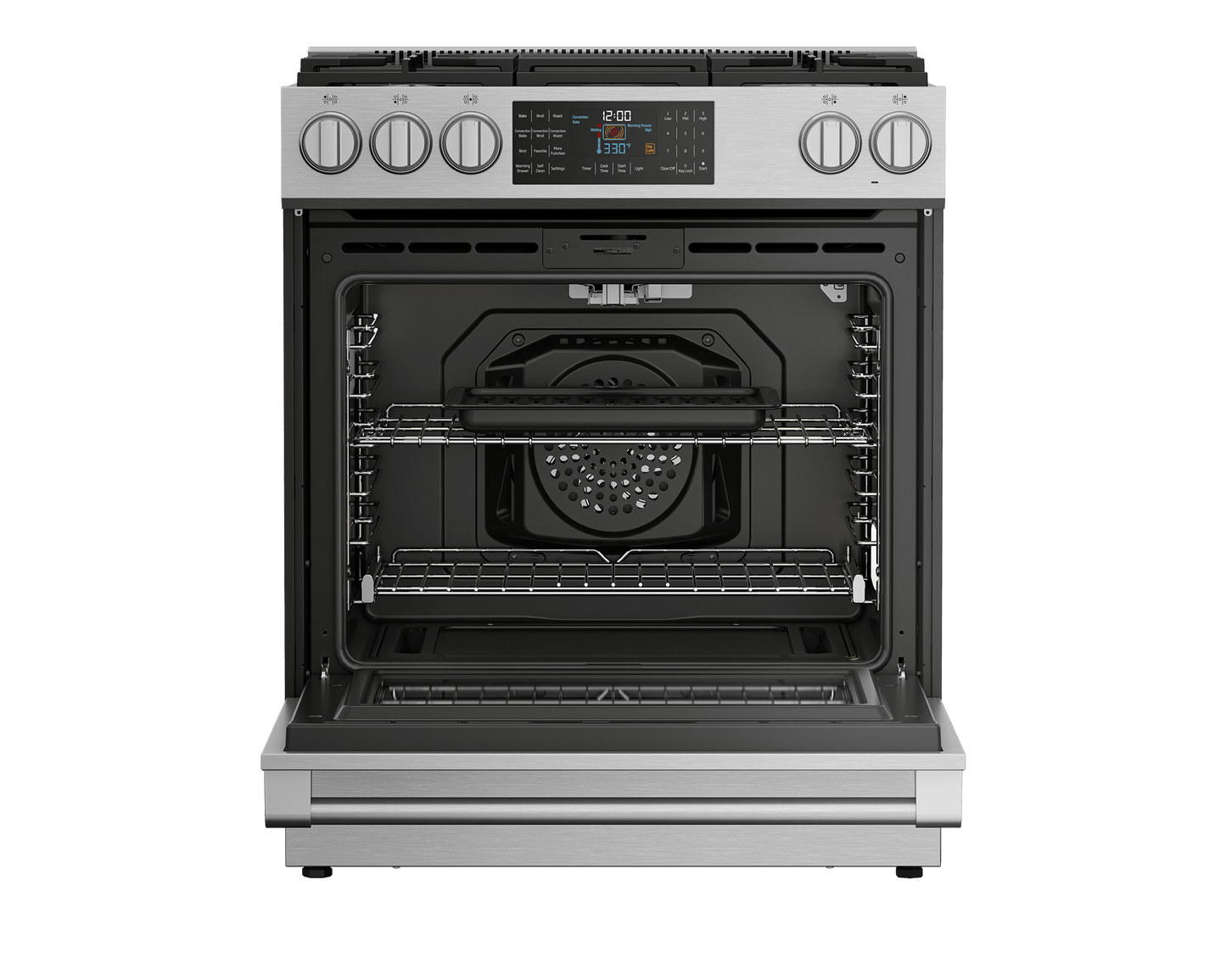 Beko SLGR30532SS 30"" Slide-In Range