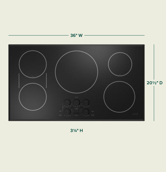 Cafe CHP90361TBB CAF(EBACK)™ Series ENERGY STAR® 36" Built-In Touch Control Induction Cooktop
