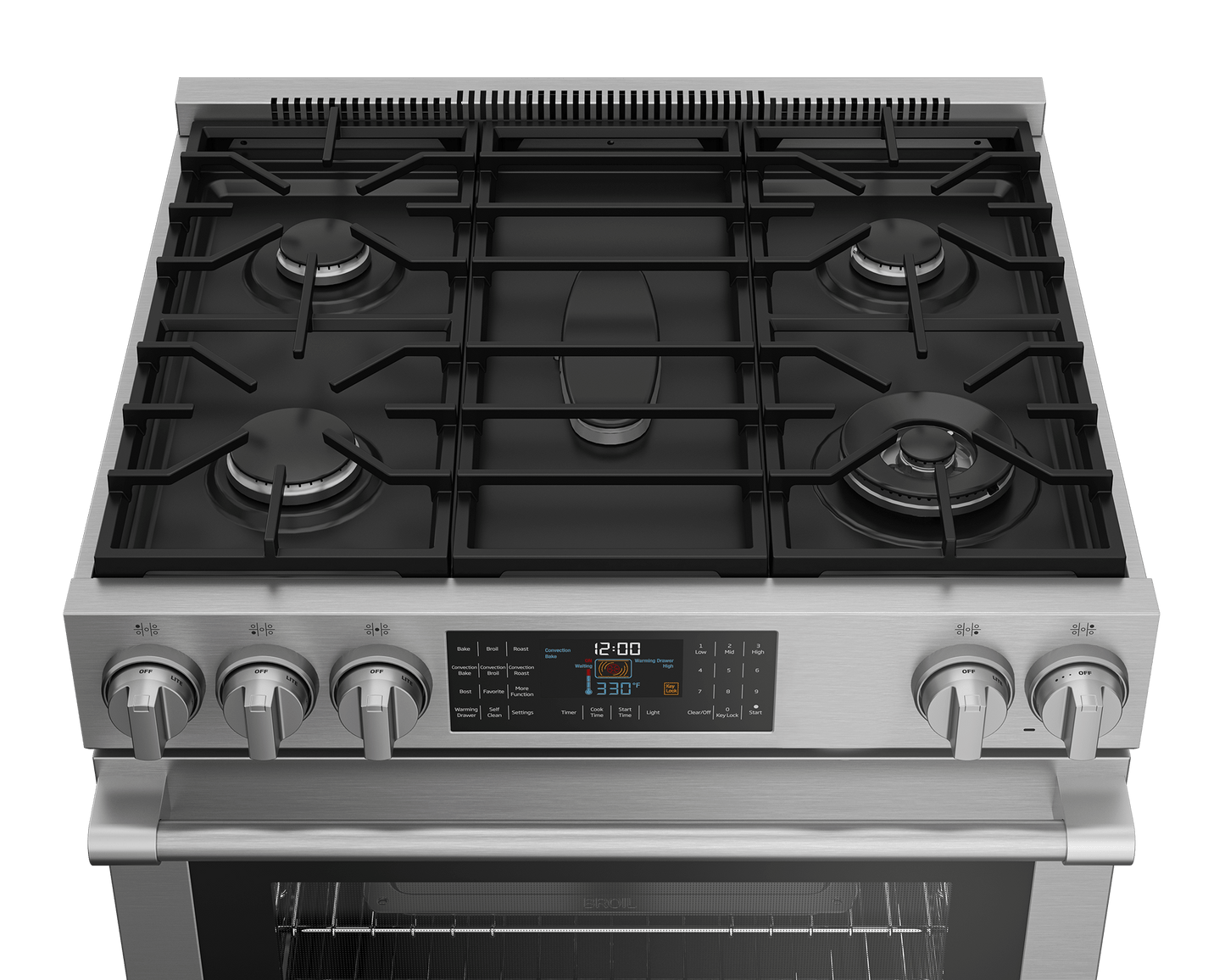 Beko SLGR30532SS 30"" Slide-In Range