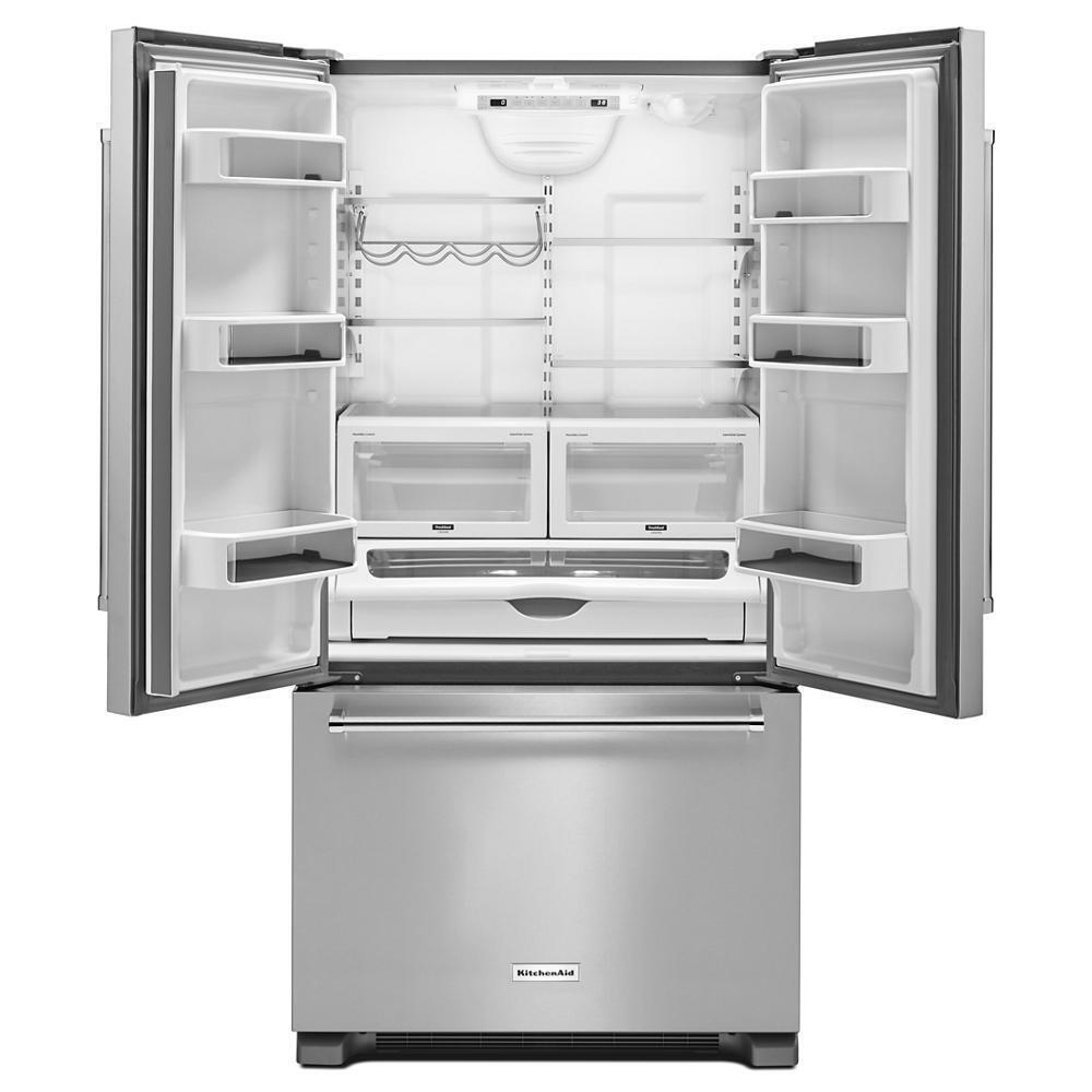 Kitchenaid KRFC302ESS 22 cu. ft. 36" Counter-Depth French Door Refrigerator with Interior Dispense