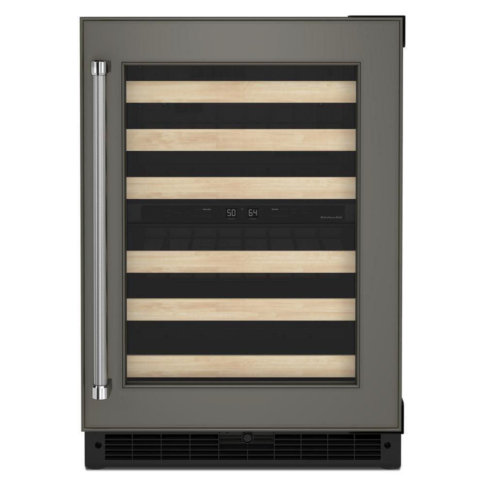 Kitchenaid KUWR214KPA 24" Panel-Ready Undercounter Wine Cellar with Wood-Front Racks