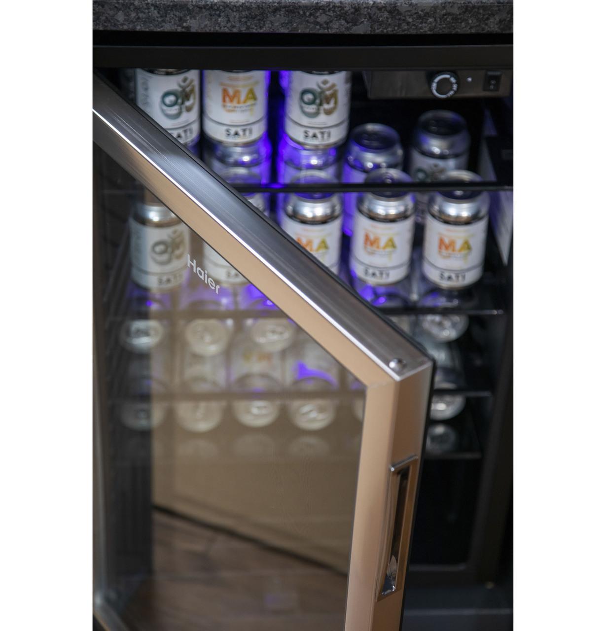 Haier HEBF100BXS 150-Can Beverage Center