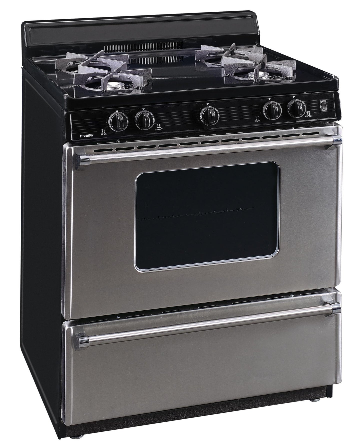 Premier SFK600BP 30 in. Freestanding Gas Range in Stainless Steel
