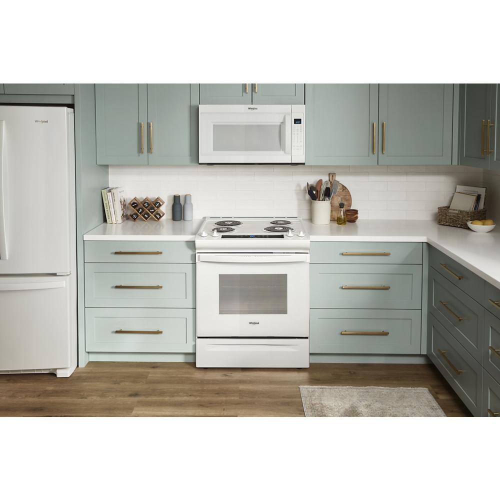 Whirlpool WEC310S0LW 4.8 Cu. Ft. Whirlpool® Electric Range with Frozen Bake™ Technology