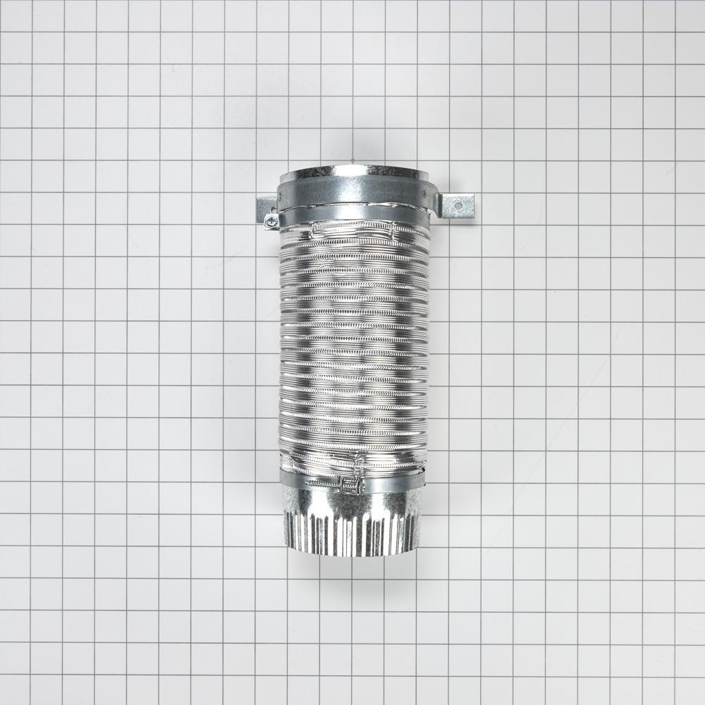 Whirlpool 279823 24"/27" Washer/Dryer Side Vent Kit with 1 straight duct, 2 hose clamps with screws, 1 mounting screw, and 1 clip