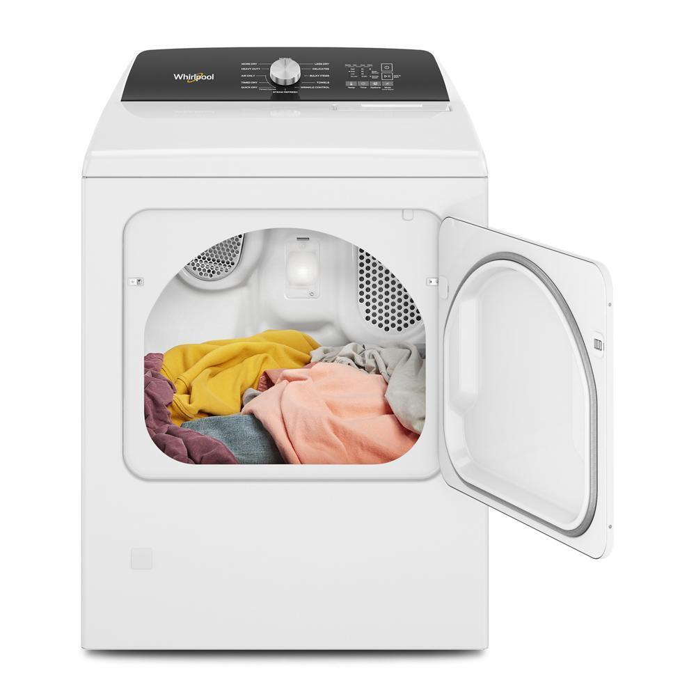 Whirlpool WGD5050LW 7.0 Cu. Ft. Top Load Gas Moisture Sensing Dryer with Steam