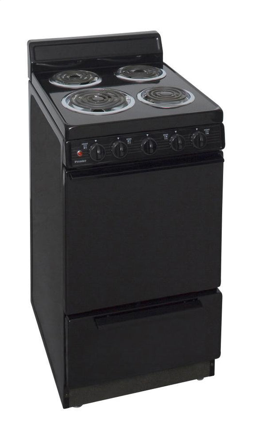Premier EAK100BP 20 in. Freestanding Electric Range in Black