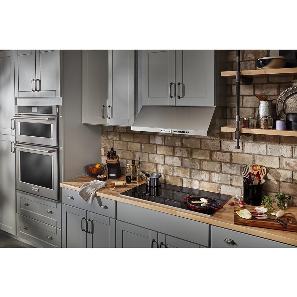 Kitchenaid KCES956KSS 36" Electric Cooktop with 5 Elements and Touch-Activated Controls