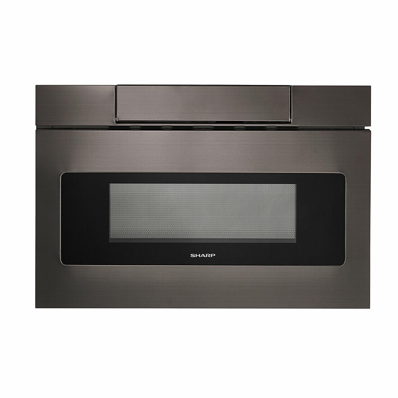 Sharp 24 in. 1.2 cu. ft. 950W Sharp Black Stainless Steel Microwave Drawer Oven