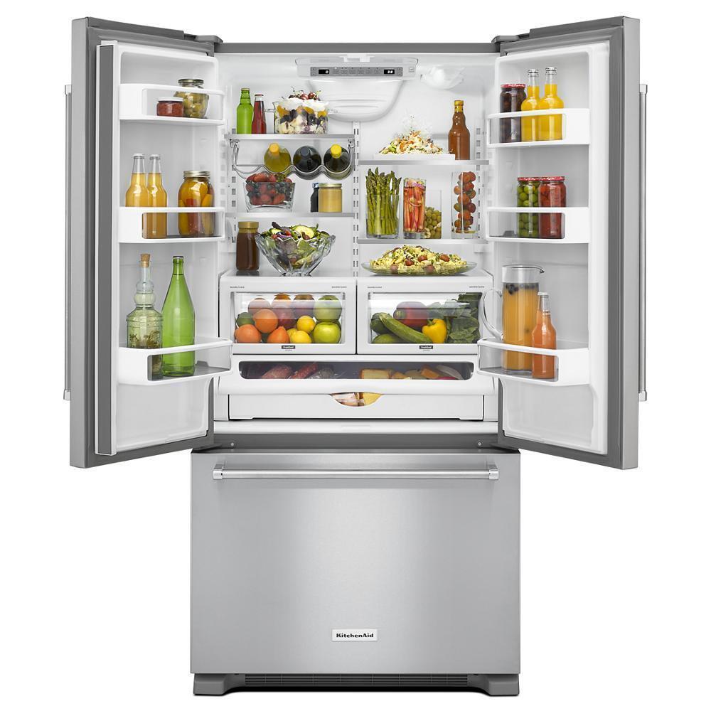 Kitchenaid KRFC302ESS 22 cu. ft. 36" Counter-Depth French Door Refrigerator with Interior Dispense
