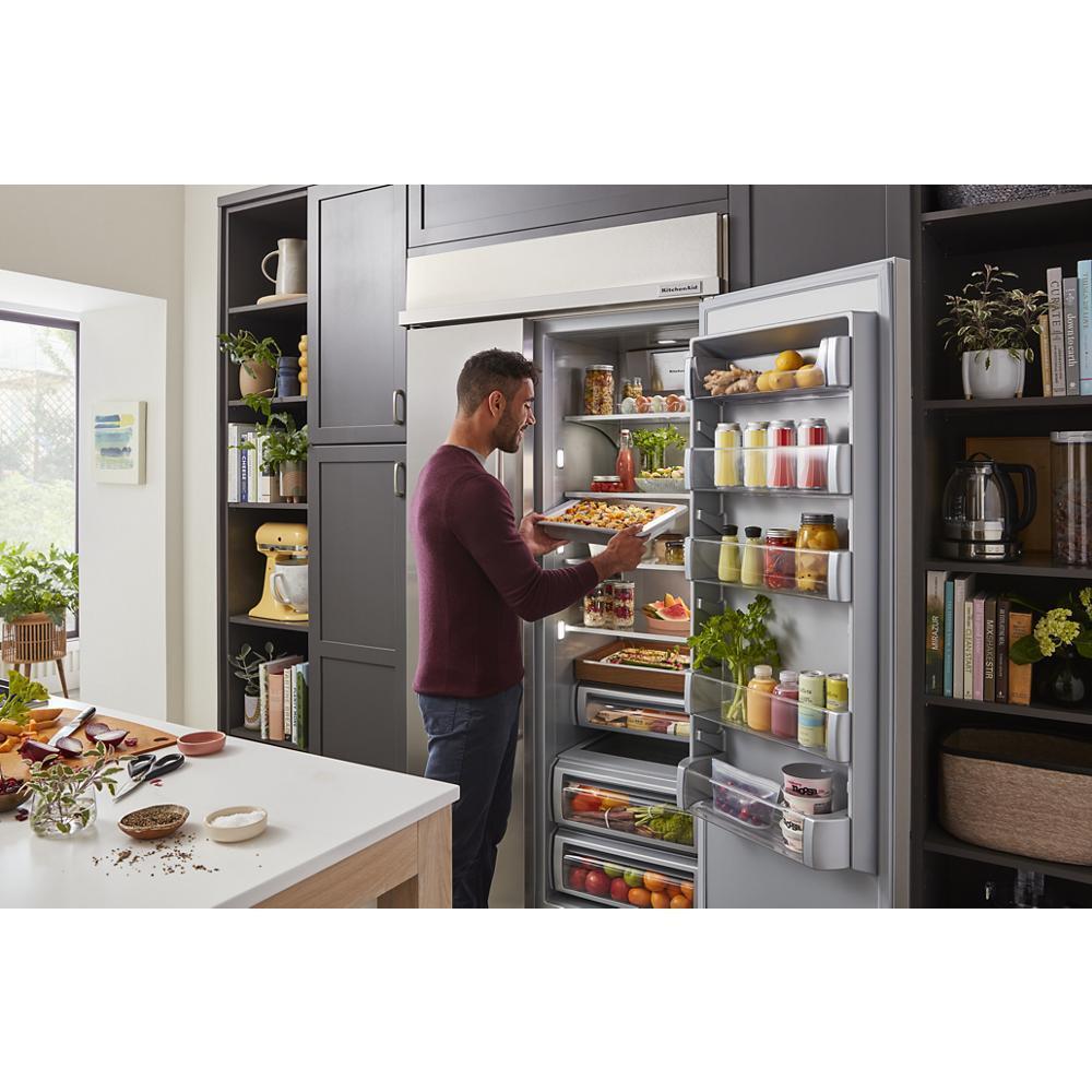 Kitchenaid KUWL314KSS 24" Undercounter Wine Cellar with Glass Door and Metal-Front Racks