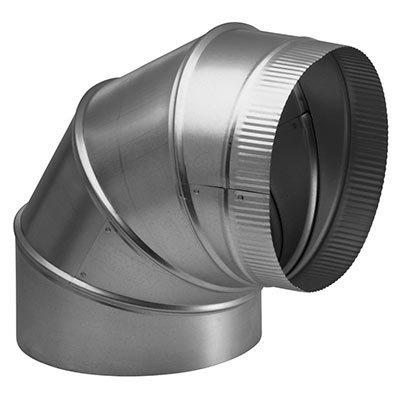 Broan 418 10" Round Elbow Duct for Range Hoods and Bath Ventilation Fans