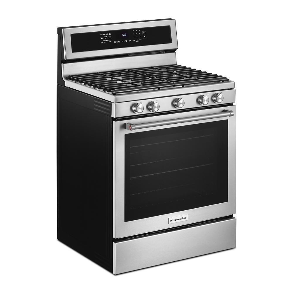 Kitchenaid KFGG500ESS 30-Inch 5-Burner Gas Convection Range