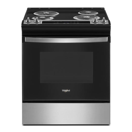 Whirlpool WEC310S0LS 4.8 Cu. Ft. Whirlpool® Electric Range with Frozen Bake™ Technology