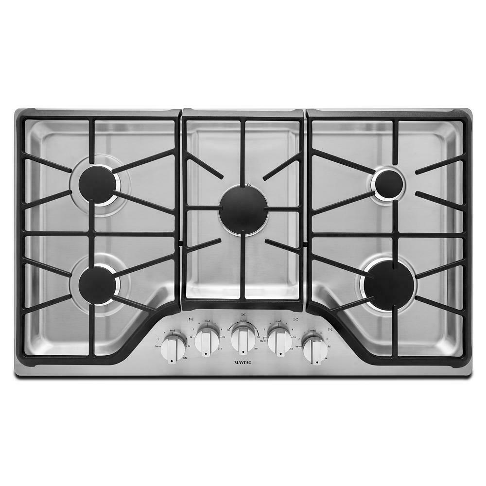Maytag MGC9536DS 36-inch Wide Gas Cooktop with DuraGuard™ Protective Finish