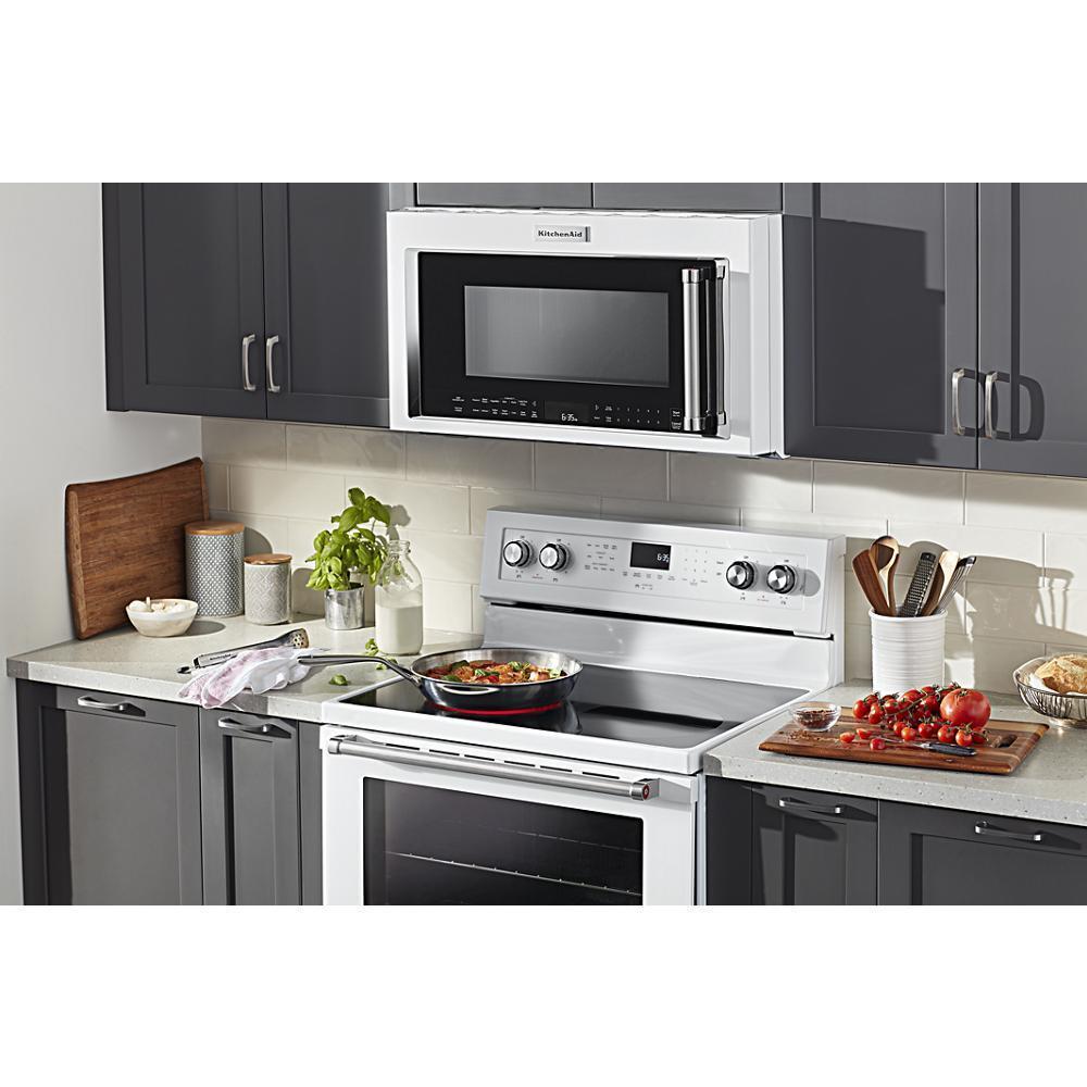 Kitchenaid KFEG500EWH 30-Inch 5-Element Electric Convection Range