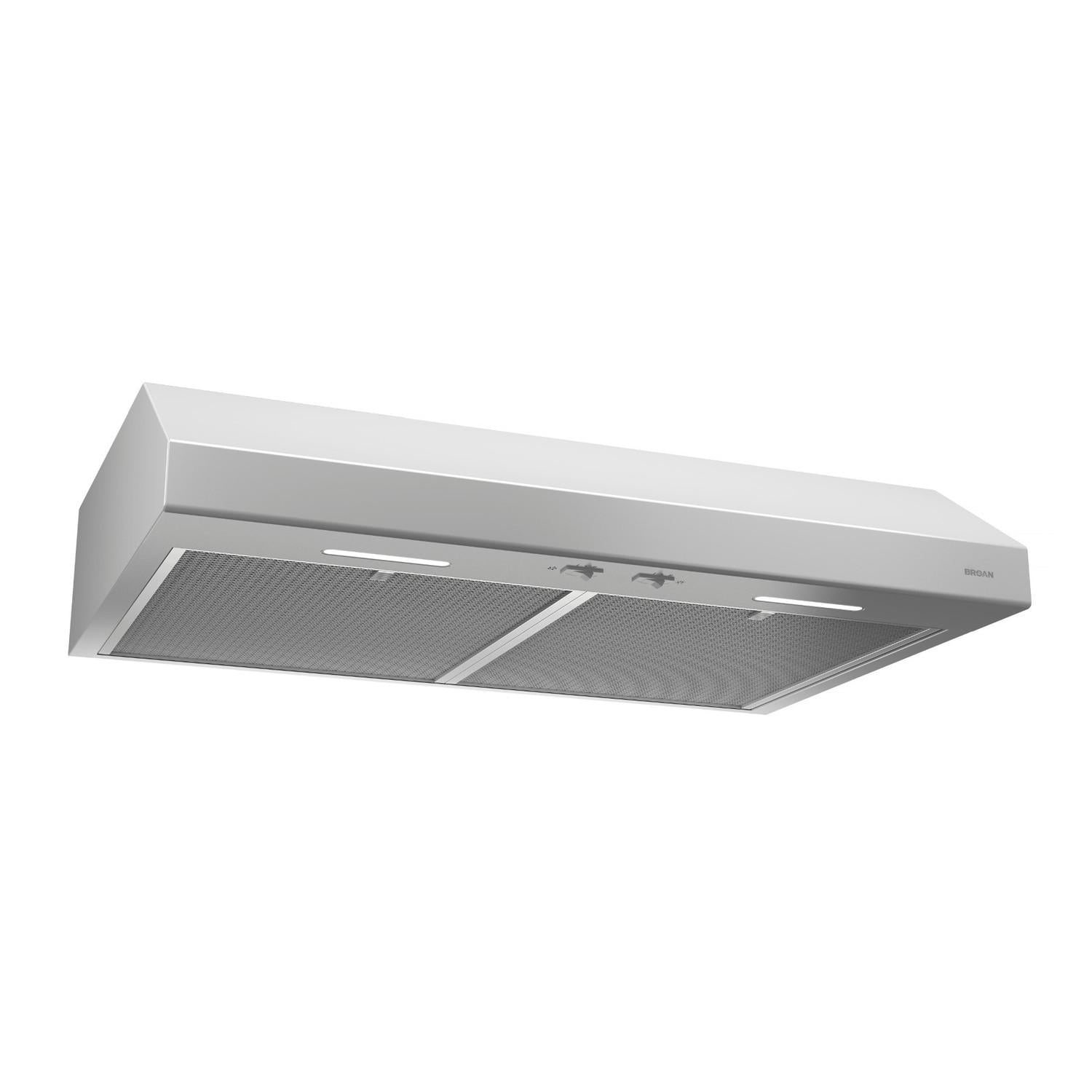 Broan® 30-Inch Convertible Under-Cabinet Range Hood, ENERGY STAR®, 300 Max Blower CFM, White