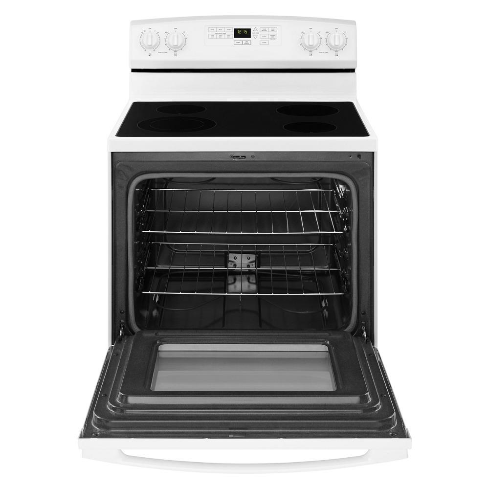 Amana AER6603SFW 30-inch Amana® Electric Range with Extra-Large Oven Window