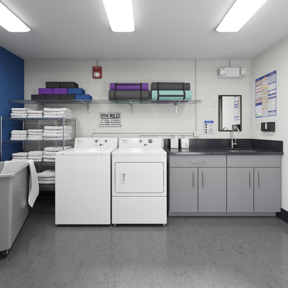 Whirlpool CAE2795FQ Commercial Top-Load Washer, Non-Vend