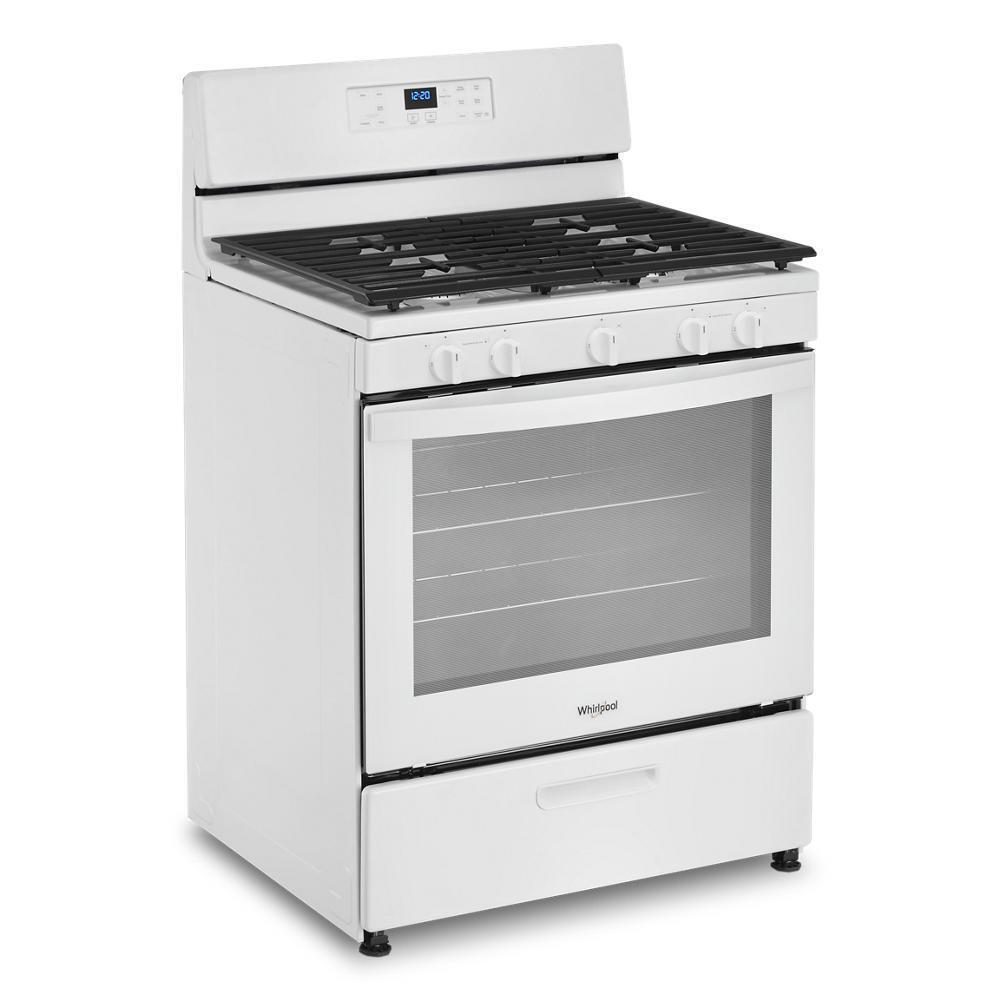 Whirlpool WFG505M0MW 5.1 Cu. Ft. Freestanding Gas Range with Edge to Edge Cooktop