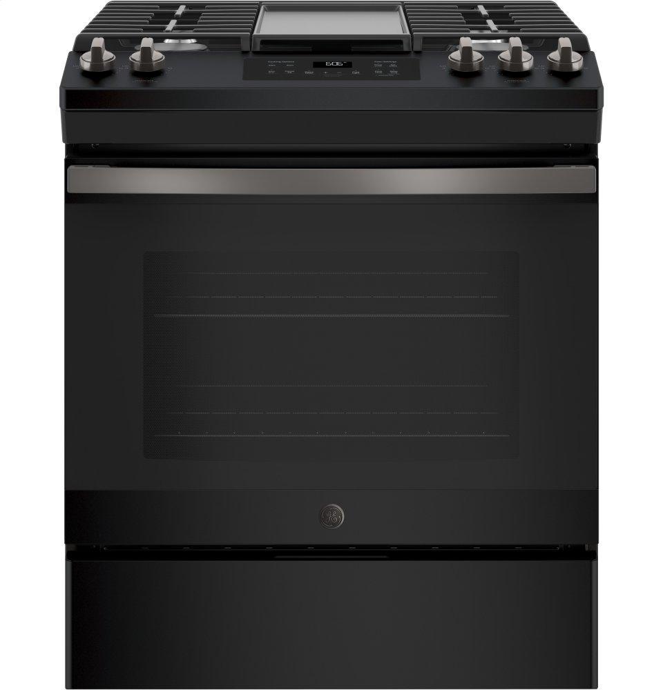 JGSS66FELDS GE® 30" Slide-In Front Control Gas Range