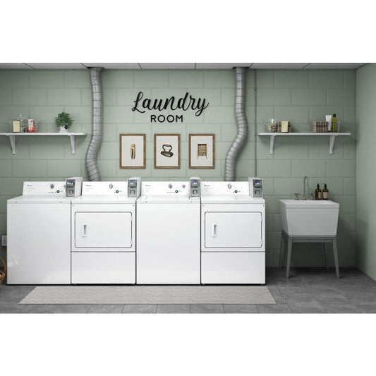 Whirlpool CGM2745FQ Commercial Gas Super-Capacity Dryer, Coin Slide