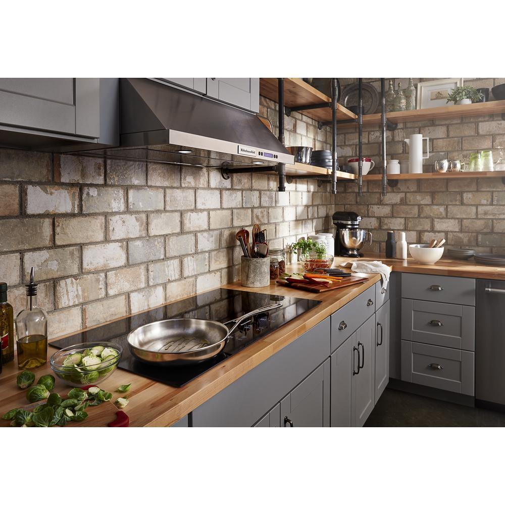 Kitchenaid KCES956KBL 36" Electric Cooktop with 5 Elements and Touch-Activated Controls