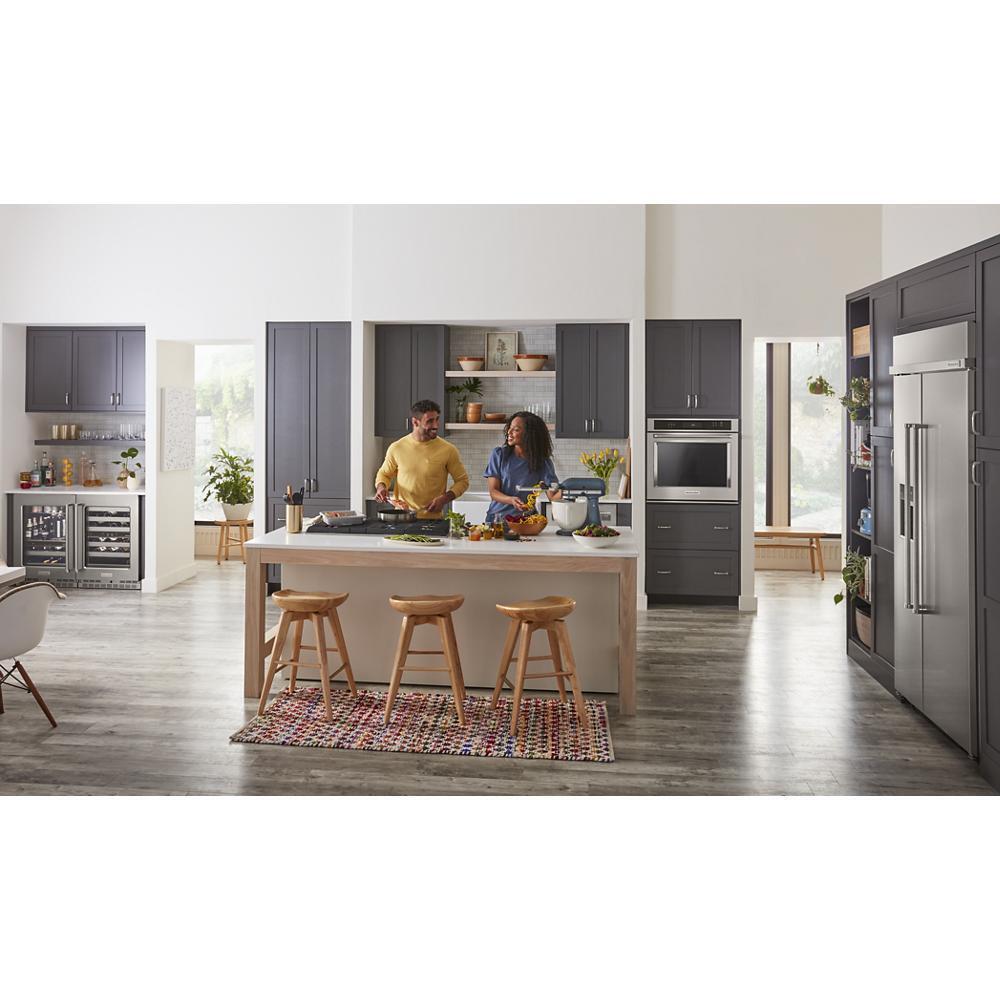 Kitchenaid KUWL314KSS 24" Undercounter Wine Cellar with Glass Door and Metal-Front Racks