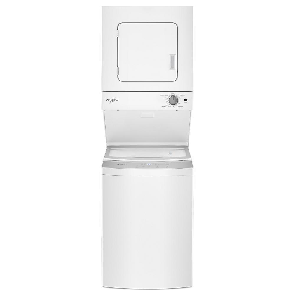 Whirlpool WET4124HW 1.6 cu.ft, 120V/20A Electric Stacked Laundry Center with 6 Wash cycles and Wrinkle Shield™