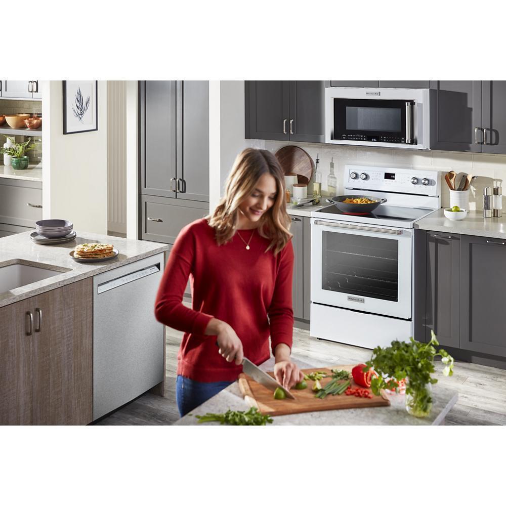Kitchenaid KFEG500EWH 30-Inch 5-Element Electric Convection Range