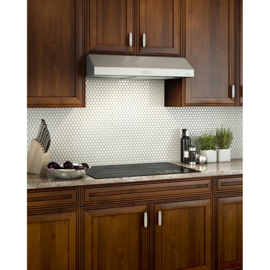 BCDF130SS Broan® Glacier 30-Inch Convertible Under-Cabinet Range Hood, 375 Max Blower CFM, Stainless Steel