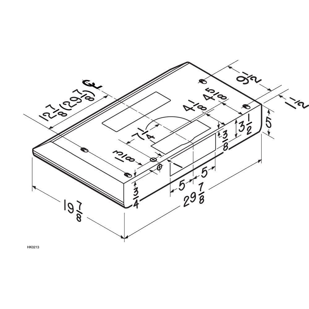 BKDEG130WW Broan® Sahale 30-Inch Convertible Under-Cabinet Range Hood, ENERGY STAR®, 375 Max Blower CFM, White
