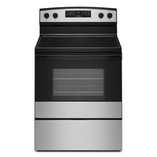 Amana AER6303MMS 30-inch Amana® Electric Range with Extra-Large Oven Window