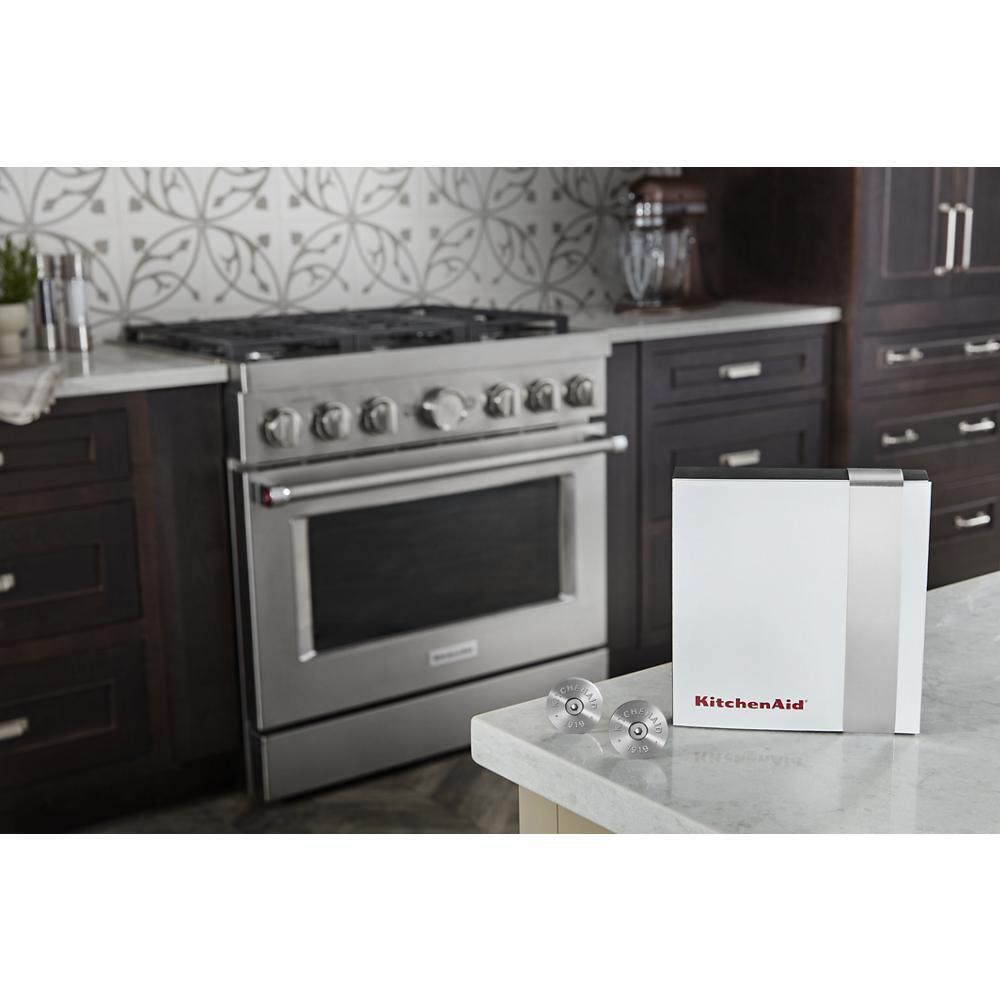 Whirlpool W11368841SI KitchenAid® Commercial-Style Range Handle Medallion Kit