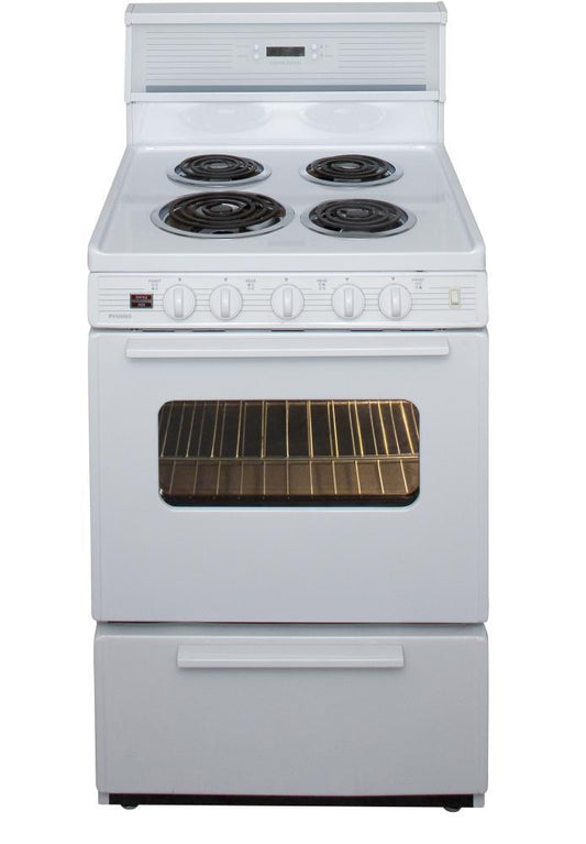 Premier ECK240OP 24 in. Freestanding Electric Range in White