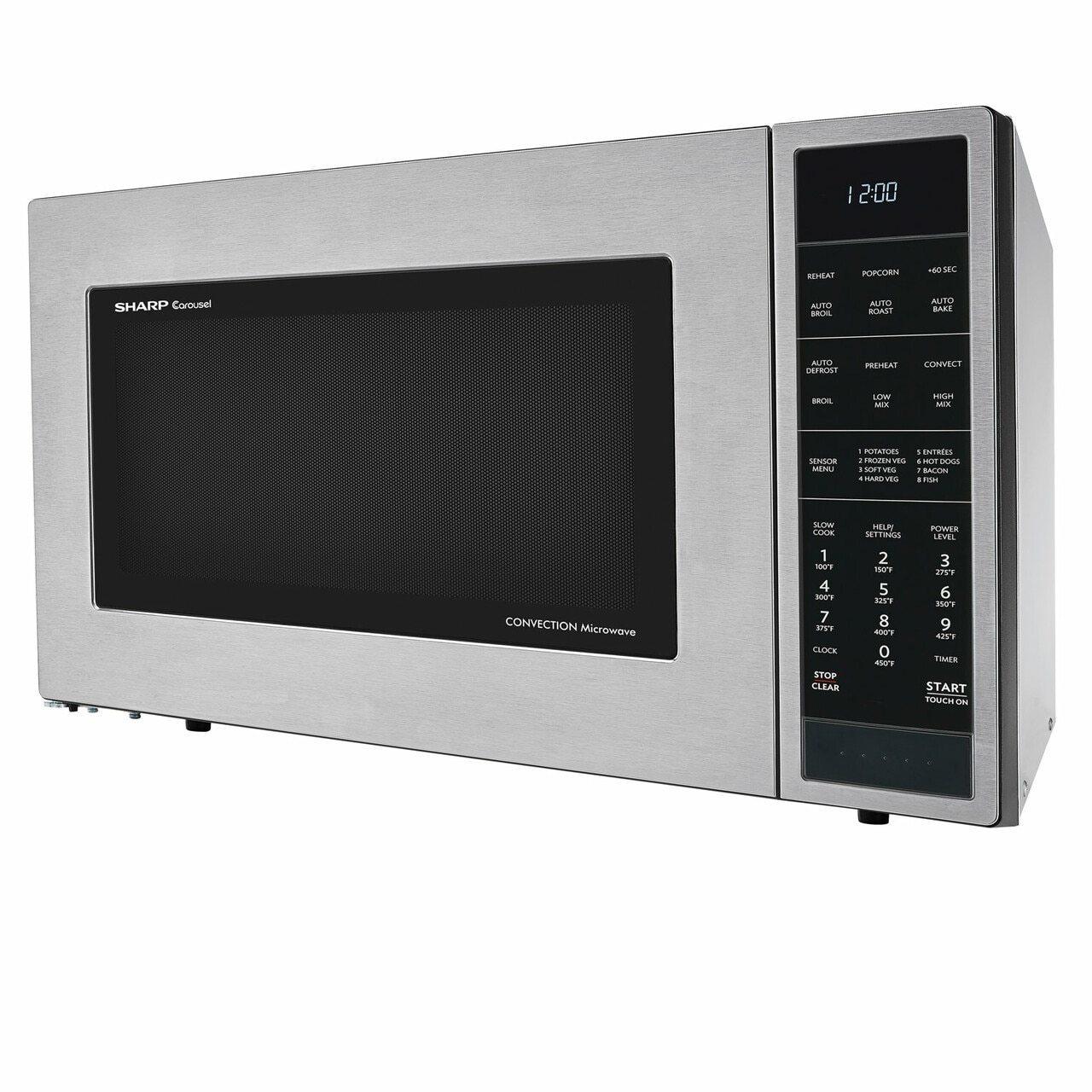 Sharp 1.5 cu. ft. 900W Sharp Stainless Steel Carousel Convection   Microwave Oven