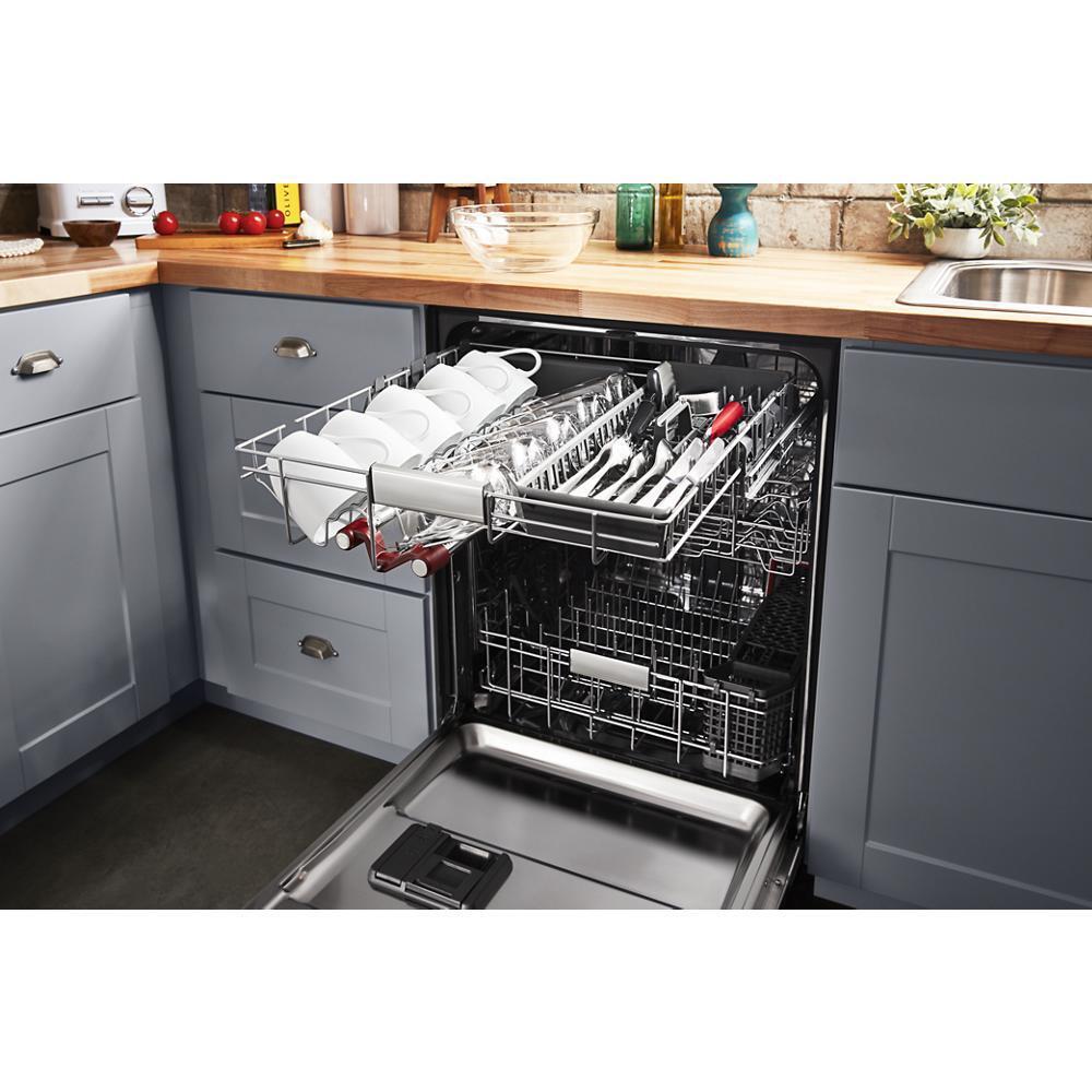 Kitchenaid KDPM804KBS 360(degree) Max Jets™ Third Rack Dishwasher with Stainless Steel Third Rack Wash Jets, 44 dBA