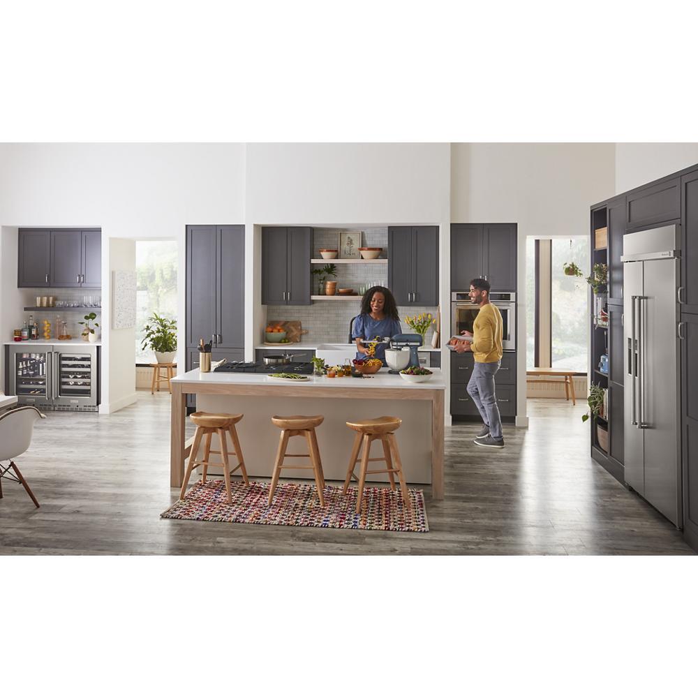 Kitchenaid KUWL314KSS 24" Undercounter Wine Cellar with Glass Door and Metal-Front Racks