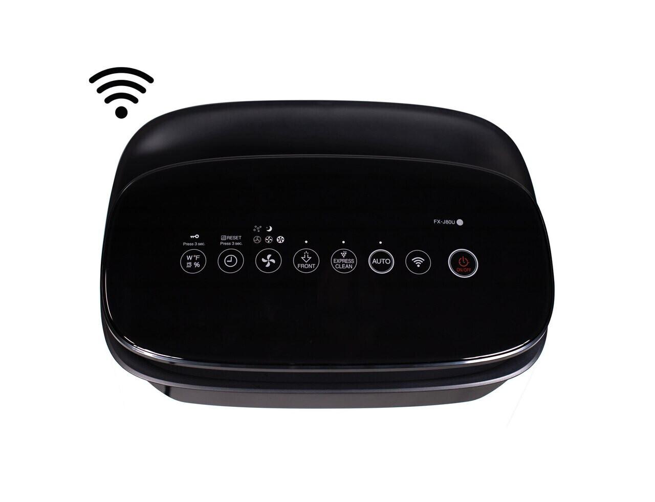 FXJ80UW Sharp Smart Plasmacluster Ion Air Purifier with True HEPA for Extra Large Rooms