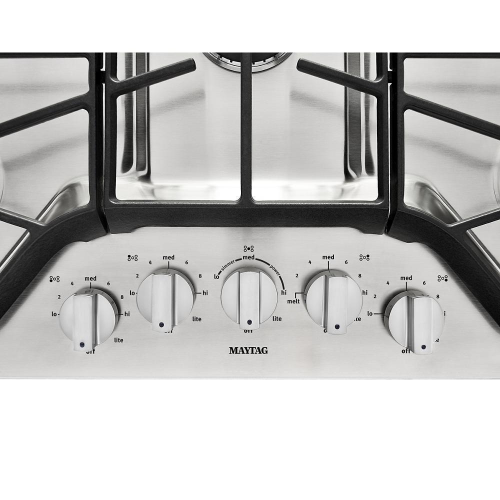 Maytag MGC9536DS 36-inch Wide Gas Cooktop with DuraGuard™ Protective Finish