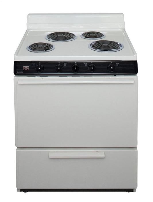 Premier EDK100TP 30 in. Freestanding Electric Range in Biscuit