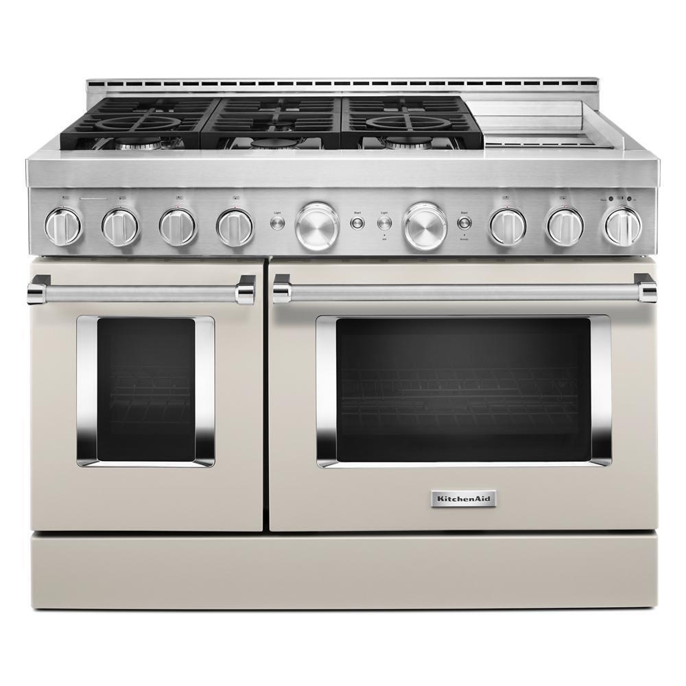 KFGC558JMH KitchenAid® 48'' Smart Commercial-Style Gas Range with Griddle