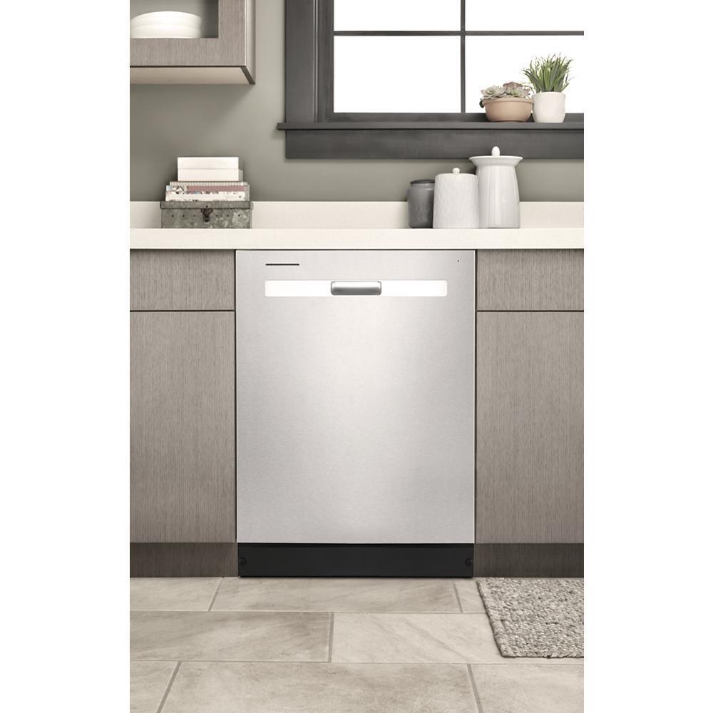 Whirlpool Quiet Dishwasher with Boost Cycle and Pocket Handle