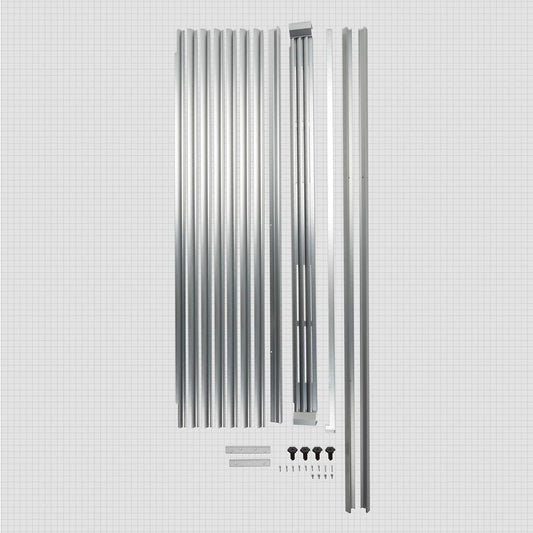 Whirlpool SKT60M Full-Refrigerator and Up-Right Freezer Sidekick Trim Kit, Stainless Steel, used with WSZ57L18DM and WSR57R18DM models