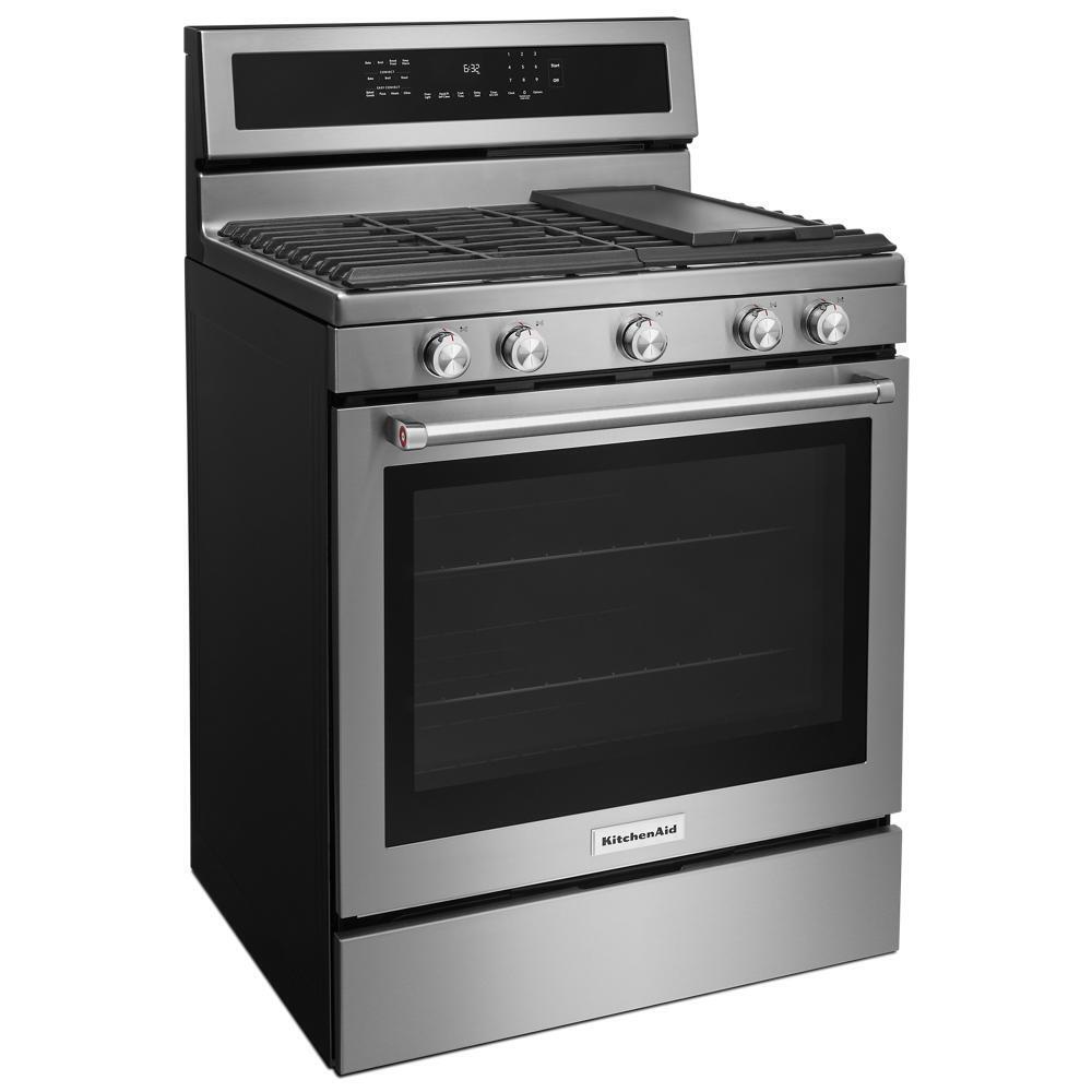 Kitchenaid KFGG500ESS 30-Inch 5-Burner Gas Convection Range