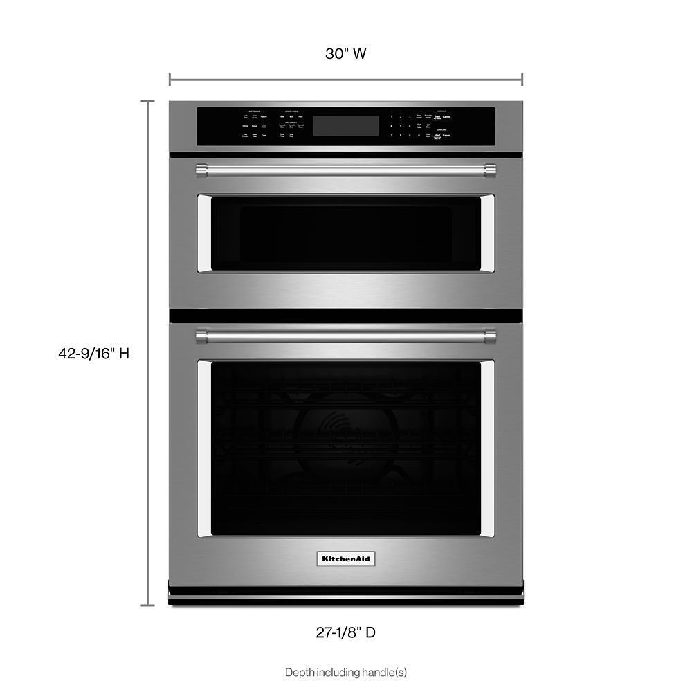 KITCHENAID 30" Combination Wall Oven with Even-Heat(TM) True Convection (Lower Oven)