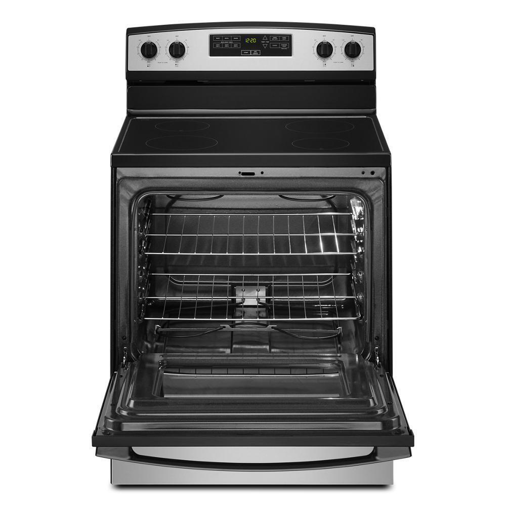 Amana AER6303MMS 30-inch Amana® Electric Range with Extra-Large Oven Window