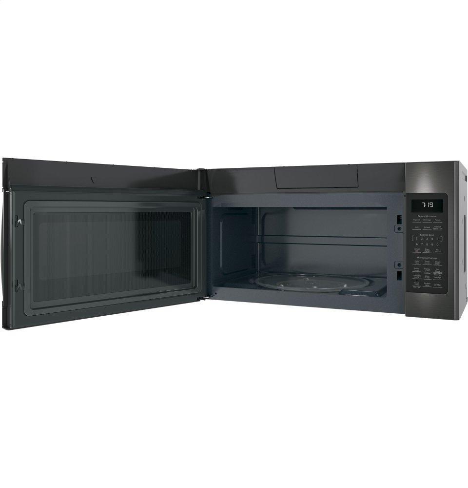 JNM7196BLTS GE® 1.9 Cu. Ft. Over-the-Range Sensor Microwave Oven with Recirculating Venting